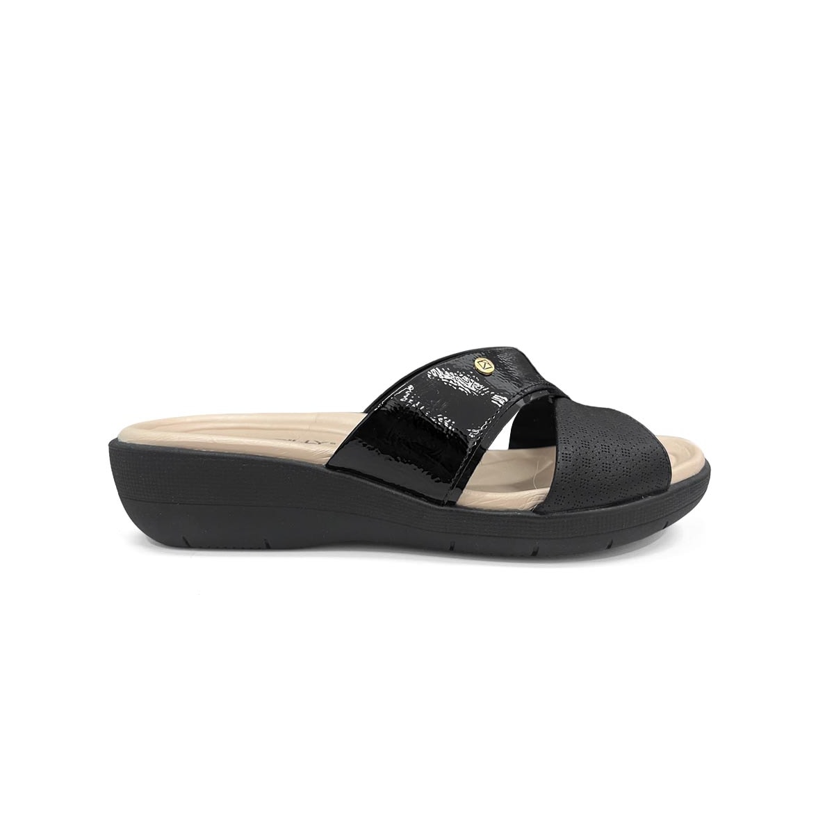 Tamanco Piccadilly Wide Fit Fascite 239043 Preto Tamanco Piccadilly Wide Fit Fascite 239043 Preto
