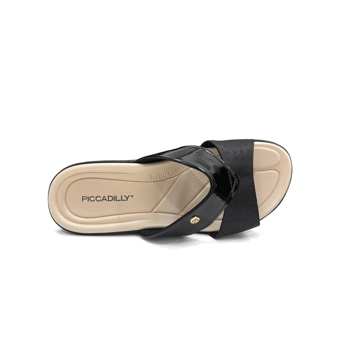 Tamanco Piccadilly Wide Fit Fascite 239043 Preto Tamanco Piccadilly Wide Fit Fascite 239043 Preto