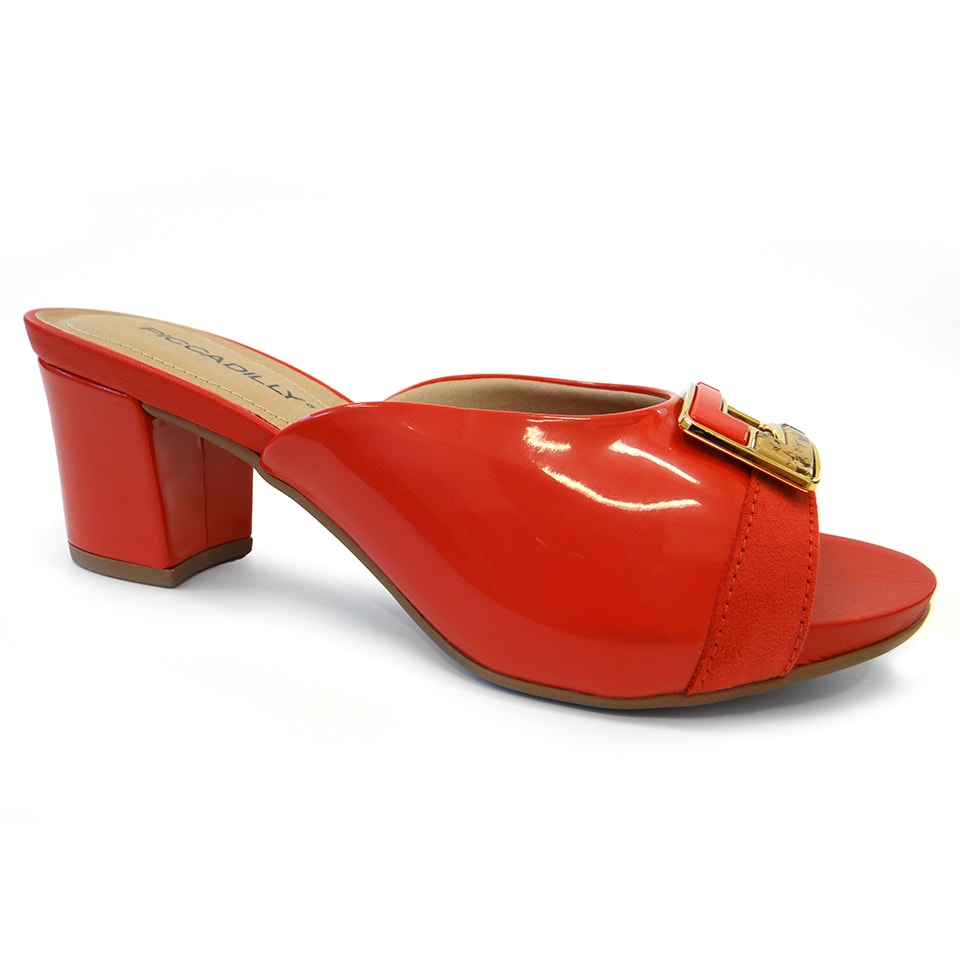 tamanco vermelho piccadilly