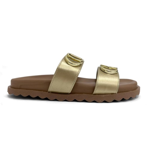 Detalhe - Tamanco Sua Cia Birken 8437.16466 Light Gold
