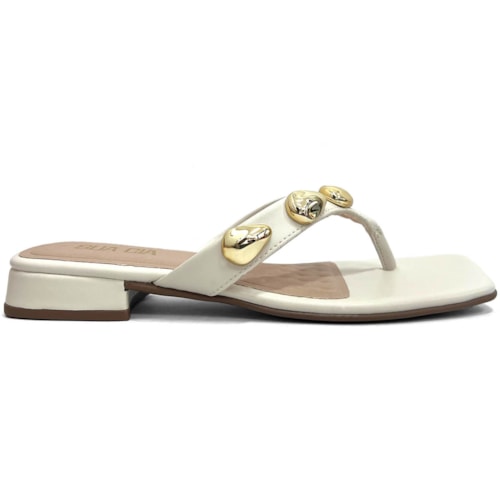 Detalhe - Tamanco Sua Cia Salto Baixo 8372.15802 New Off White
