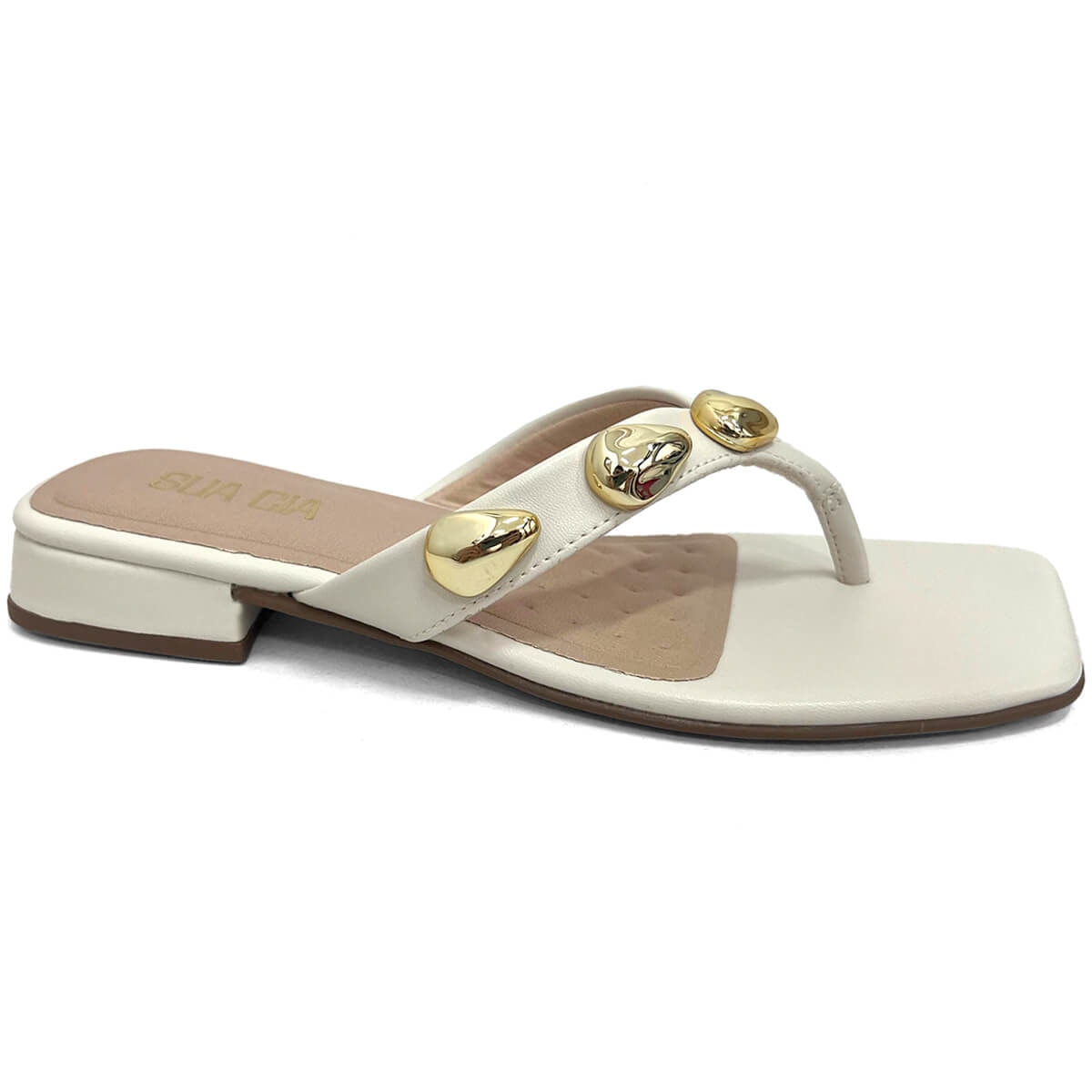 Tamanco Sua Cia Salto Baixo 8372.15802 New Off White Tamanco Sua Cia Salto Baixo 8372.15802 New Off White