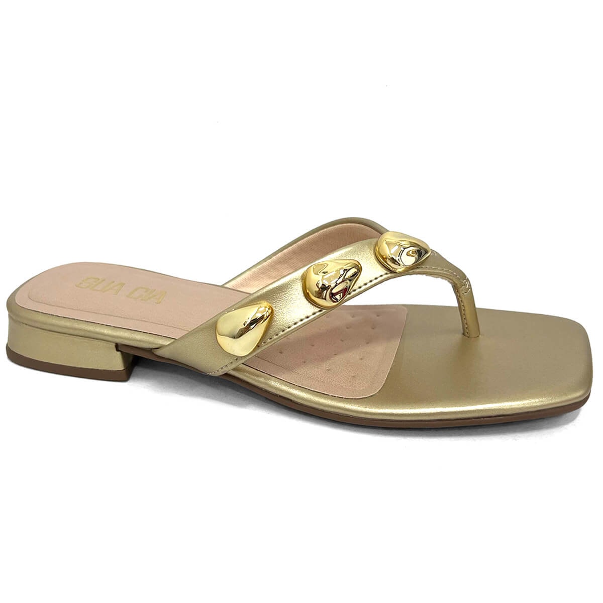Tamanco Sua Cia Salto Baixo 8372.15802 Ouro Tamanco Sua Cia Salto Baixo 8372.15802 Ouro