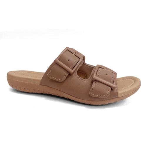 Tamanco Usaflex Birken Rasteiro R1872 Camel