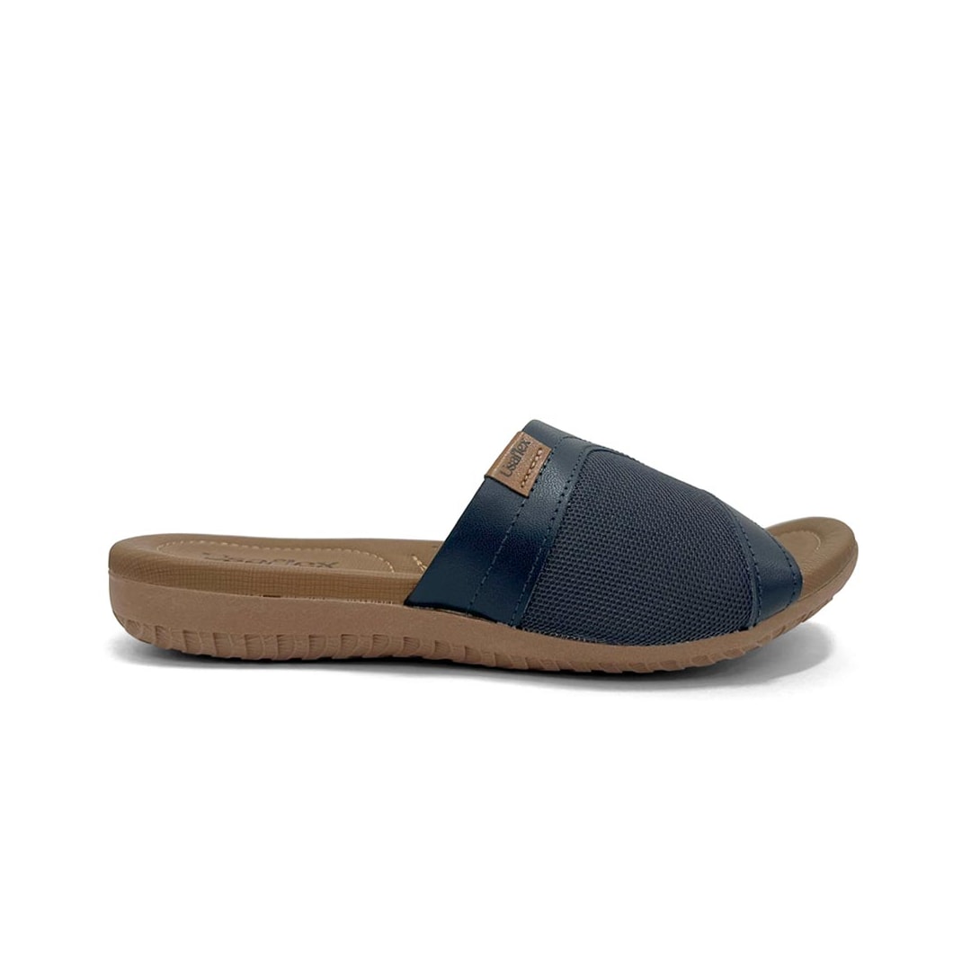 Tamanco Usaflex Conforto Couro R18085 New Blue