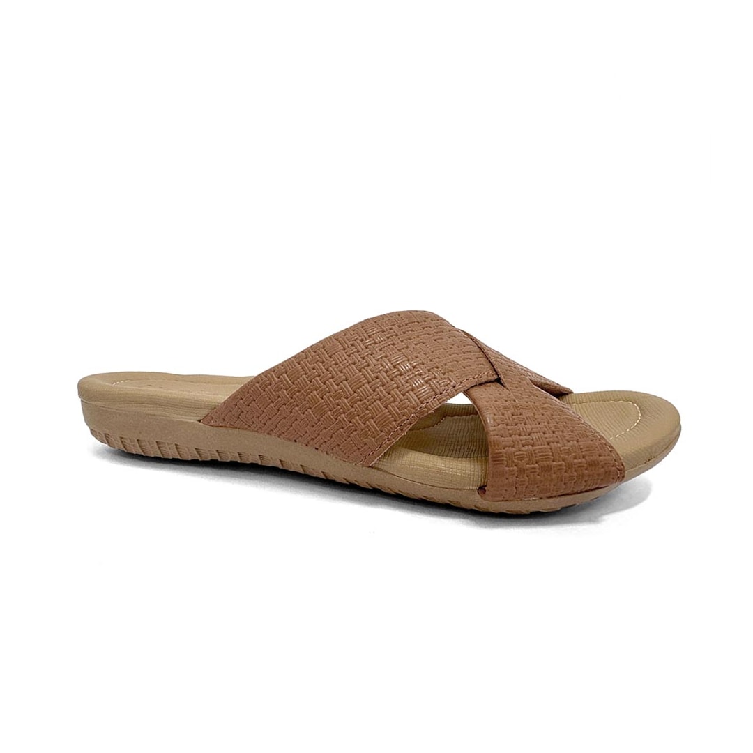 Tamanco Usaflex Conforto Couro R1853 Tan Tamanco Usaflex Conforto Couro R1853 Tan