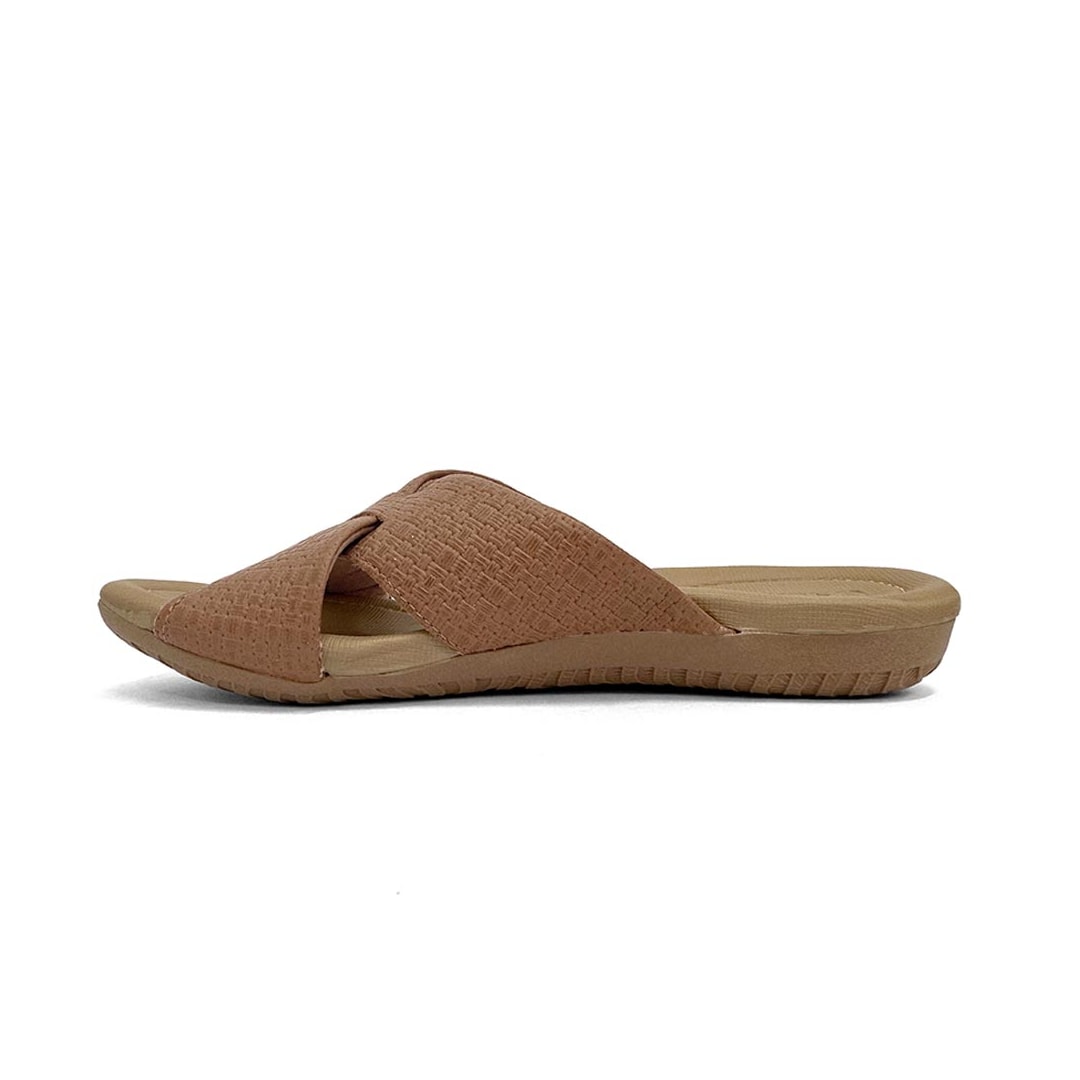 Tamanco Usaflex Conforto Couro R1853 Tan