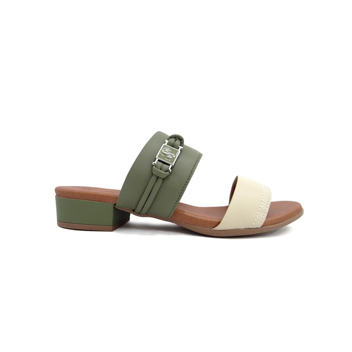 Tamanco Usaflex Couro Feminino Ai2707 Militar Tamanco Usaflex Couro Feminino Ai2707 Militar