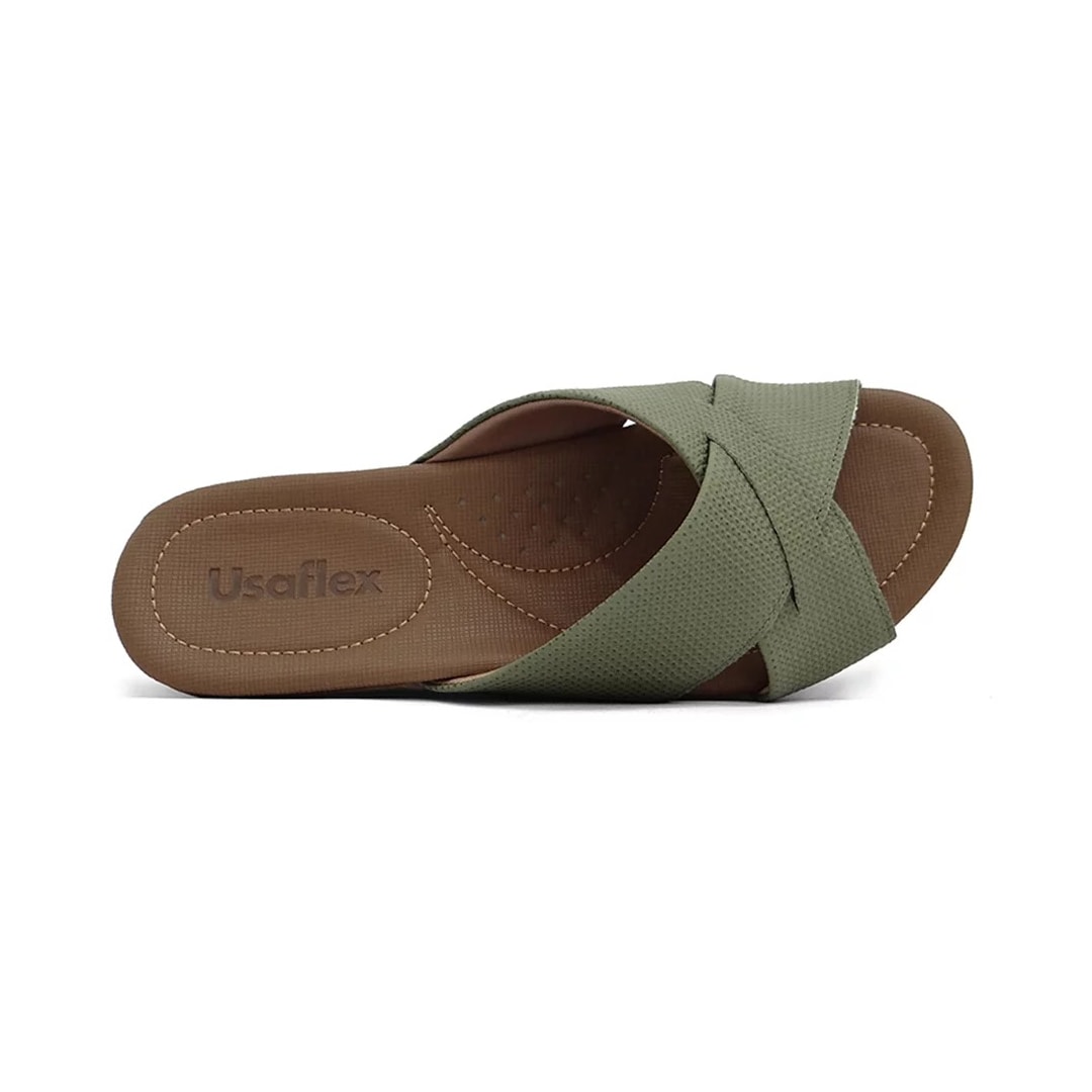 Tamanco Usaflex De Couro R1853 Militar