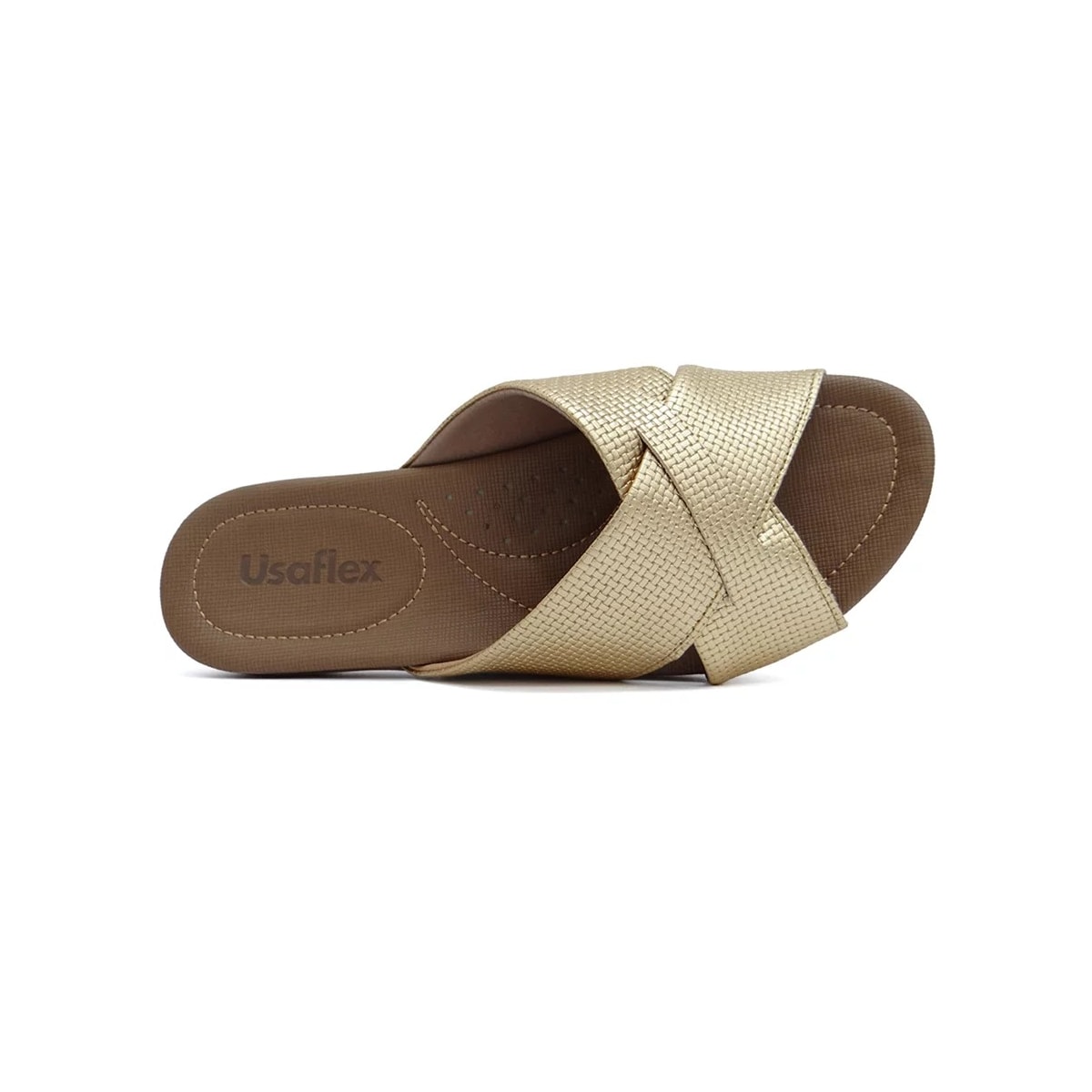 Tamanco Usaflex De Couro R1853 Prata Velha Tamanco Usaflex De Couro R1853 Prata Velha
