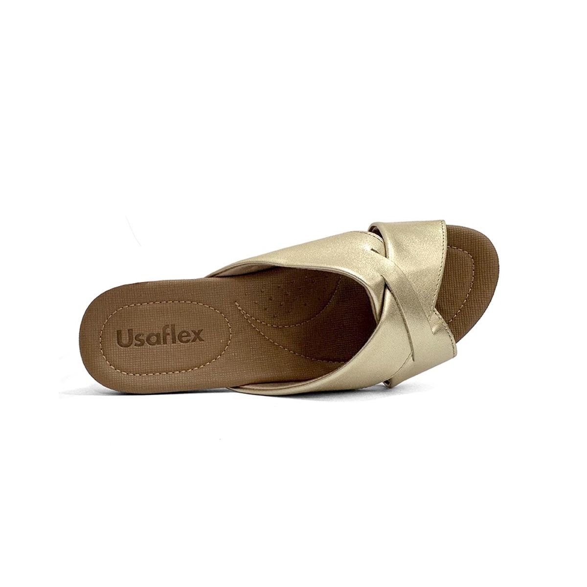 Tamanco Usaflex De Couro R1853 Prata Velha Tamanco Usaflex De Couro R1853 Prata Velha