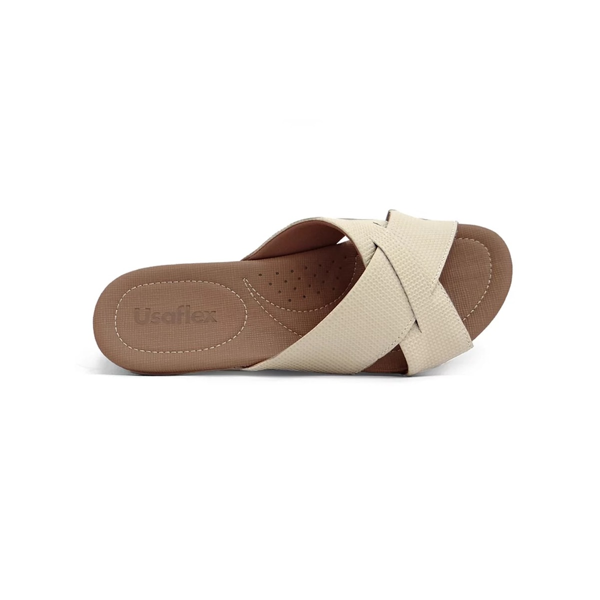 Tamanco Usaflex De Couro R1853 Vanilla Tamanco Usaflex De Couro R1853 Vanilla