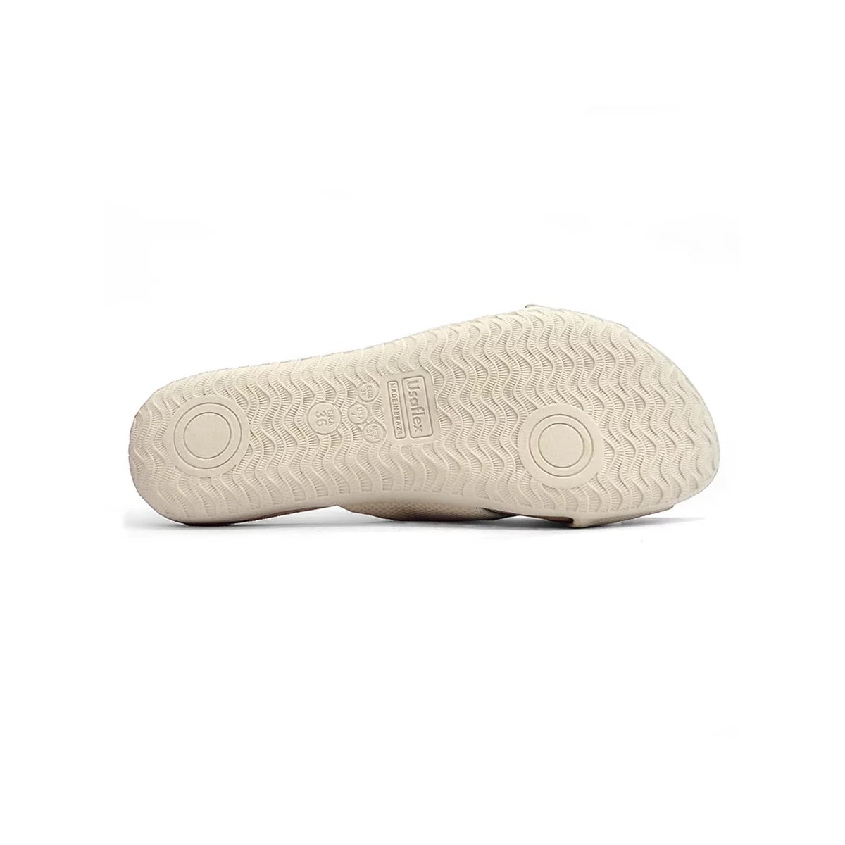 Tamanco Usaflex De Couro R1853 Vanilla