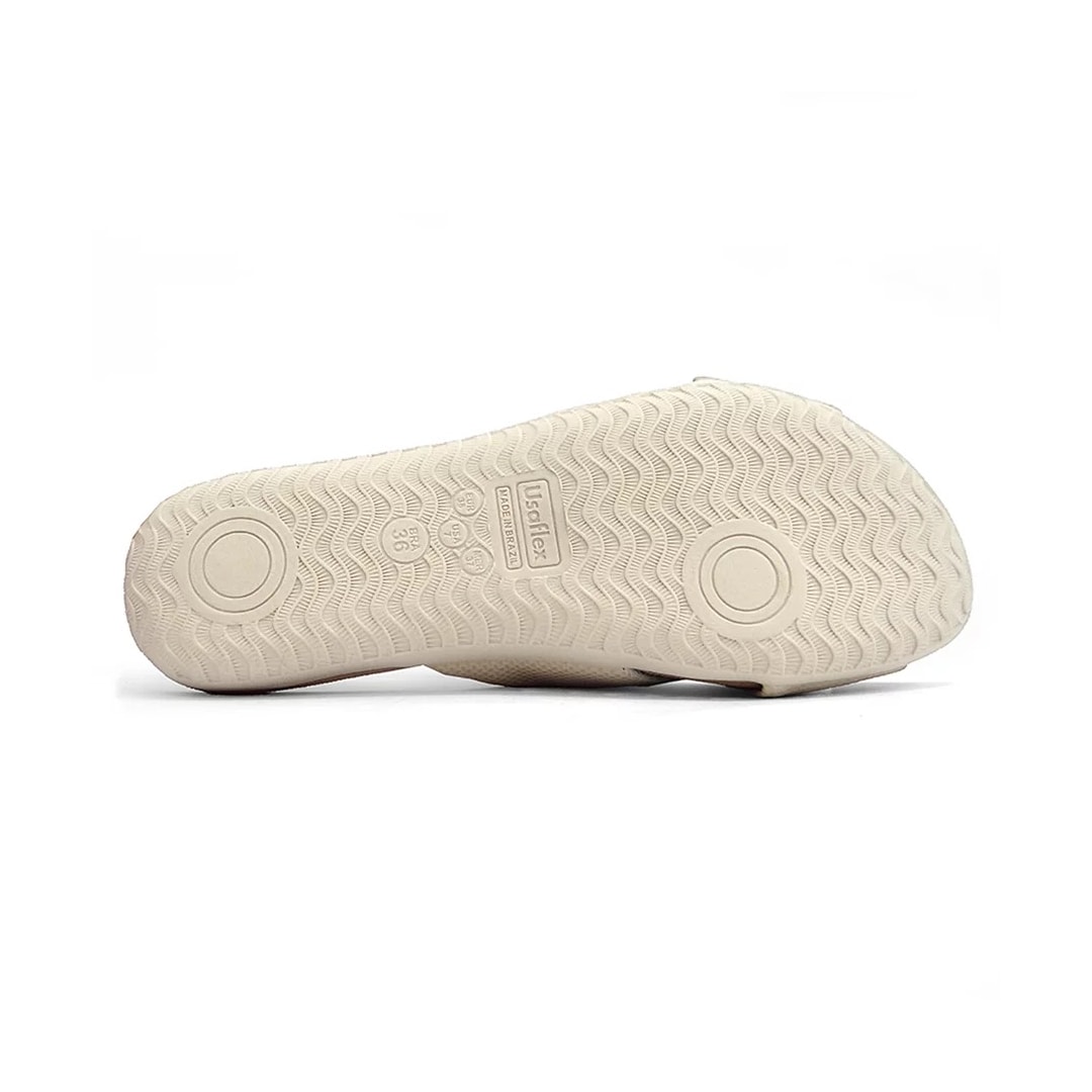 Tamanco Usaflex De Couro R1853 Vanilla Tamanco Usaflex De Couro R1853 Vanilla