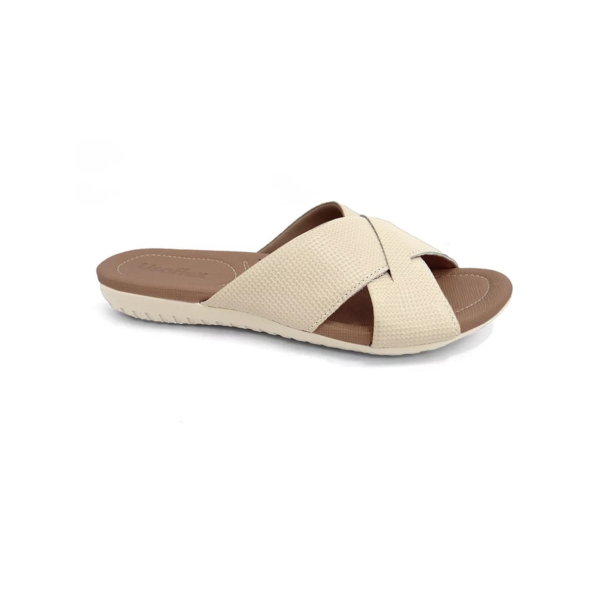 Tamanco Usaflex De Couro R1853 Vanilla Tamanco Usaflex De Couro R1853 Vanilla