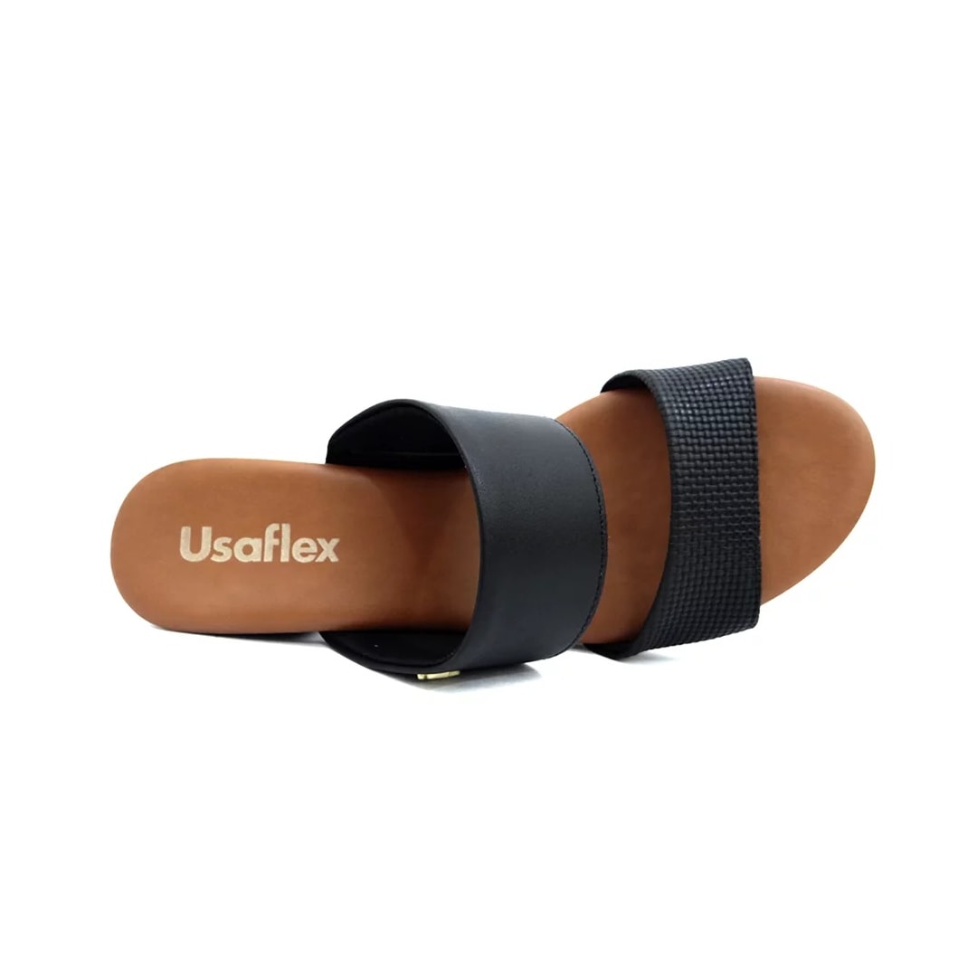 Tamanco Usaflex Feminino Conforto Ae3201 Preto Tresse Tamanco Usaflex Feminino Conforto Ae3201 Preto Tresse