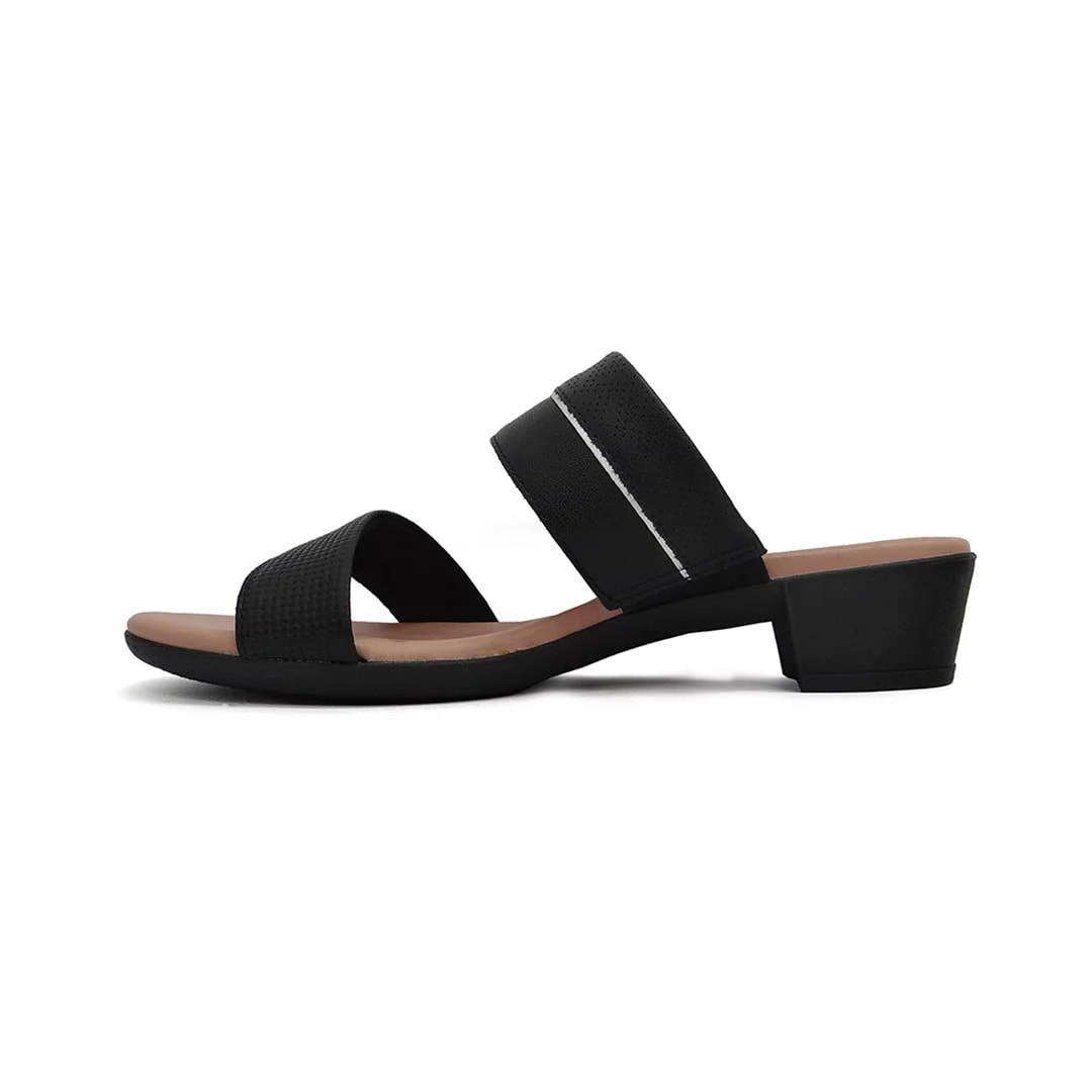 Tamanco Usaflex Salto Bloco Baixo Mm0804 Preto/Preto Tamanco Usaflex Salto Bloco Baixo Mm0804 Preto/Preto