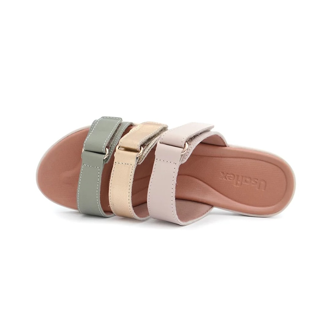 Tamanco Usaflex Tricolor Feminino Ah0104 Prata Velha Tamanco Usaflex Tricolor Feminino Ah0104 Prata Velha