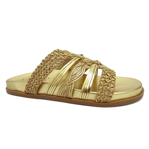 Tamanco Valentina Birken Rasteira 490086 Ouro