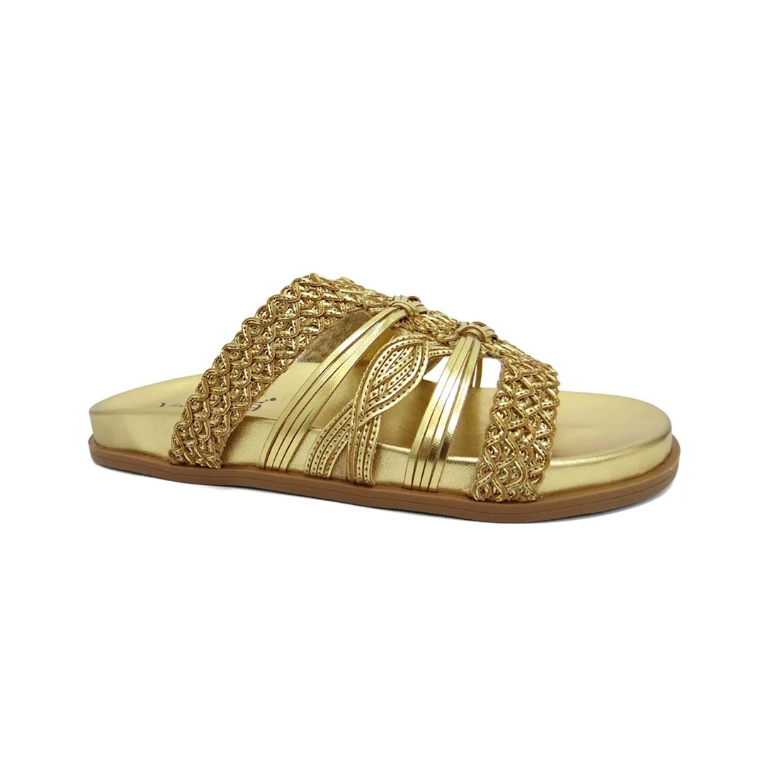 Tamanco Valentina Birken Rasteira 490086 Ouro