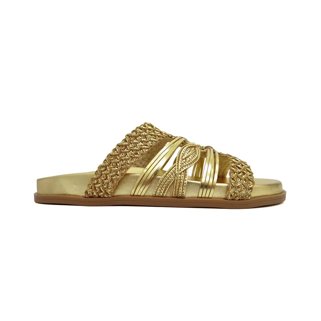 Tamanco Valentina Birken Rasteira 490086 Ouro