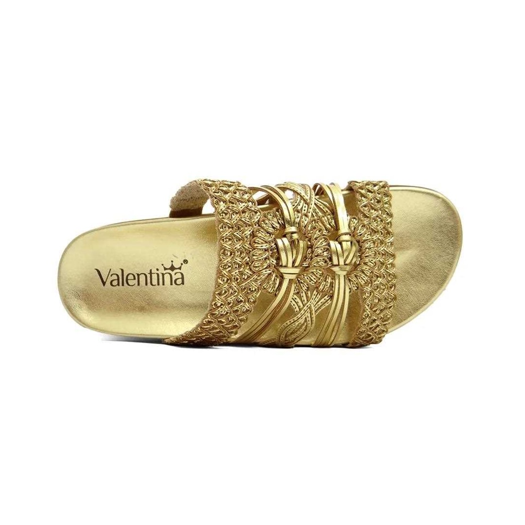 Tamanco Valentina Birken Rasteira 490086 Ouro