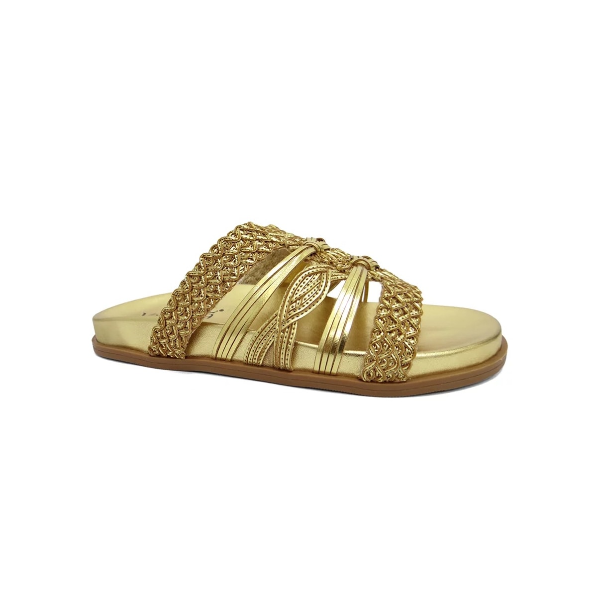 Tamanco Valentina Birken Rasteira 490086 Ouro Tamanco Valentina Birken Rasteira 490086 Ouro