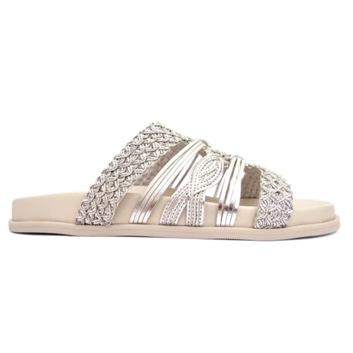 Tamanco Valentina Birken Rasteira 490086 Prata