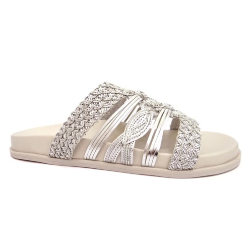 Tamanco Valentina Birken Rasteira 490086 Prata