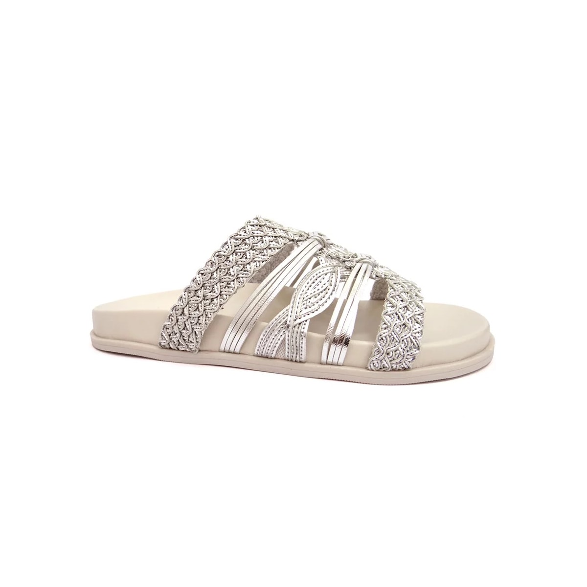 Tamanco Valentina Birken Rasteira 490086 Prata Tamanco Valentina Birken Rasteira 490086 Prata