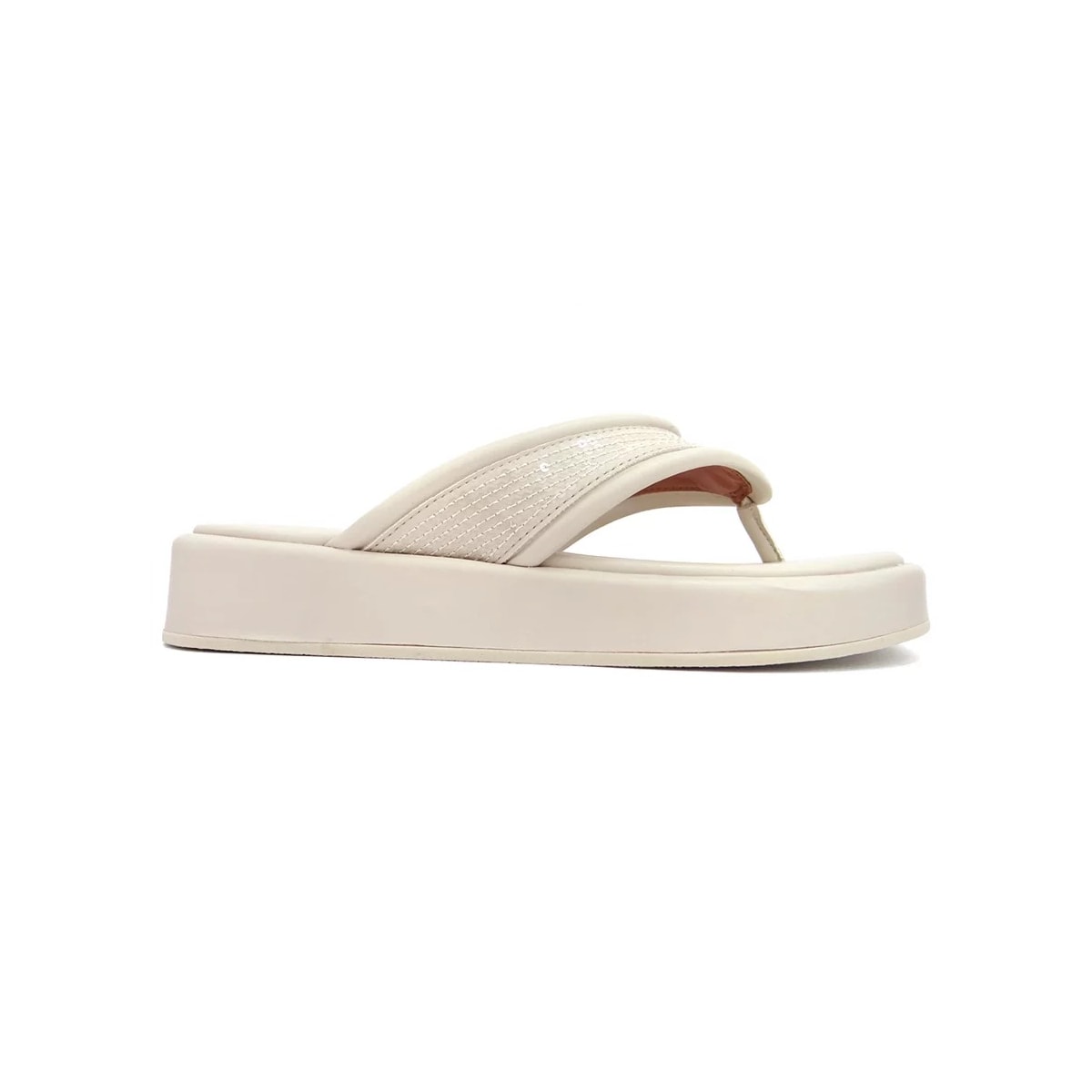 Tamanco Valentina Flatform 276034 Off White Tamanco Valentina Flatform 276034 Off White