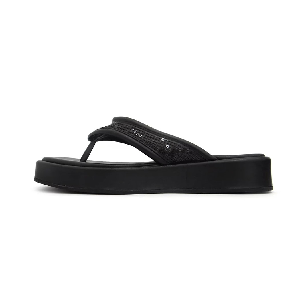 Tamanco Valentina Flatform 276034 Preto