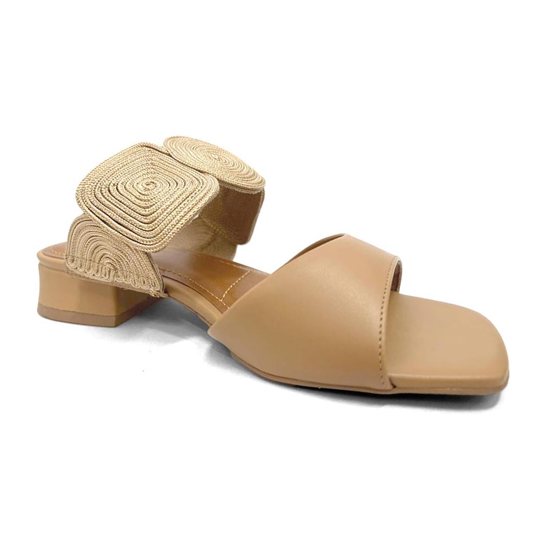 Tamanco Valentina Salto Baixo 455071 Ambar