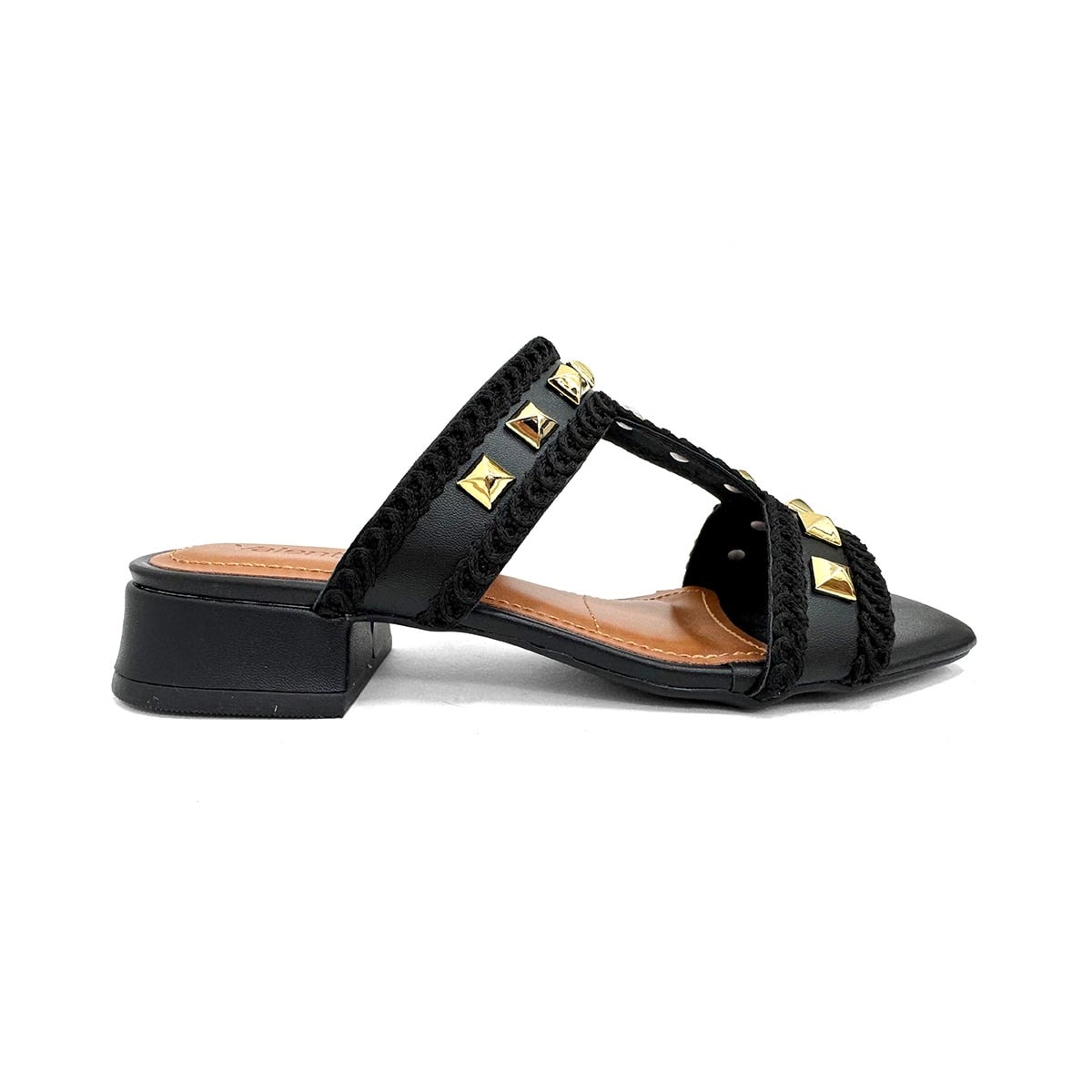 Tamanco Valentina Salto Baixo 455073 Preto Tamanco Valentina Salto Baixo 455073 Preto