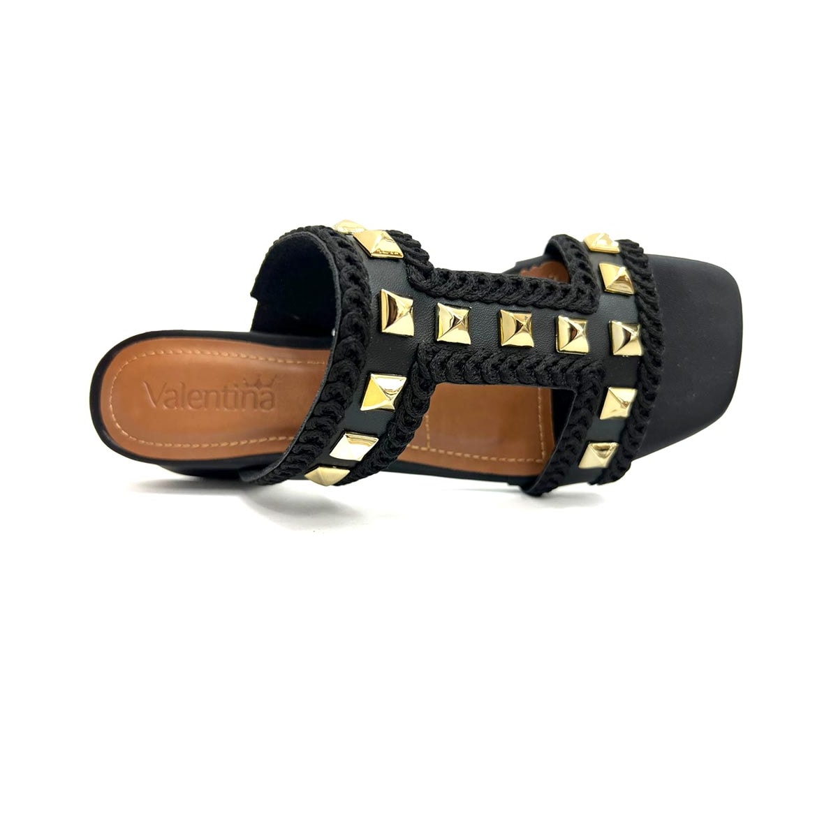 Tamanco Valentina Salto Baixo 455073 Preto