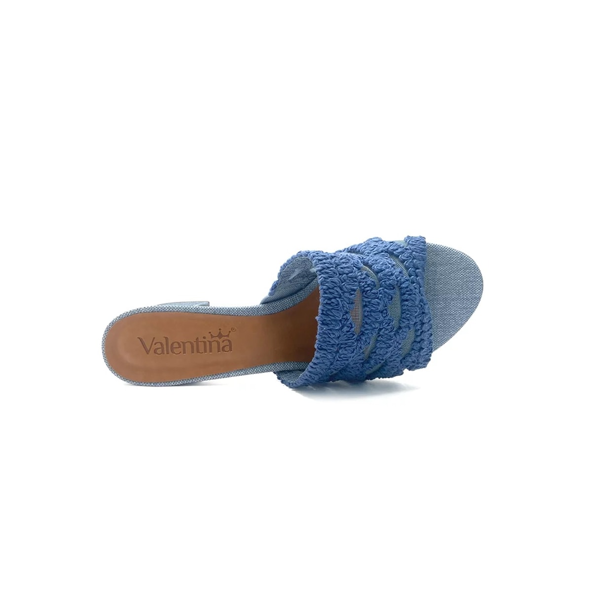 Tamanco Valentina Salto Bloco 453086 Jeans Tamanco Valentina Salto Bloco 453086 Jeans
