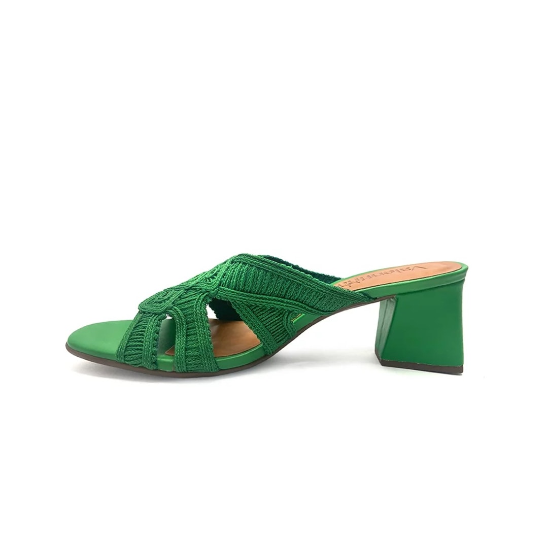 Tamanco Valentina Salto Bloco 457024 Green Tamanco Valentina Salto Bloco 457024 Green
