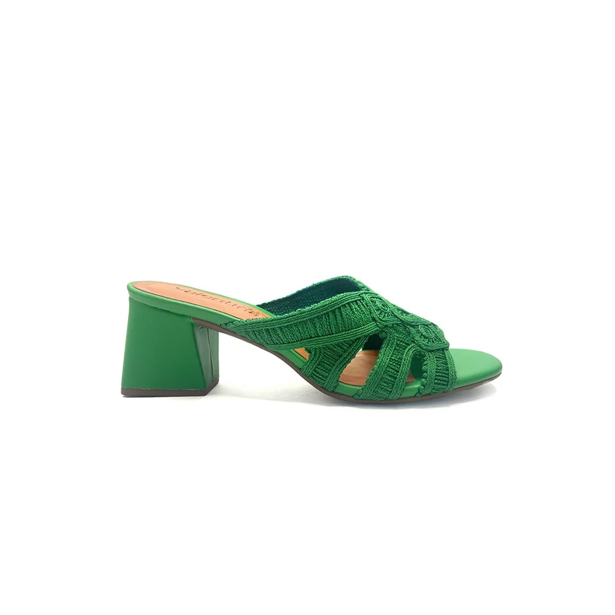 Tamanco Valentina Salto Bloco 457024 Green Tamanco Valentina Salto Bloco 457024 Green