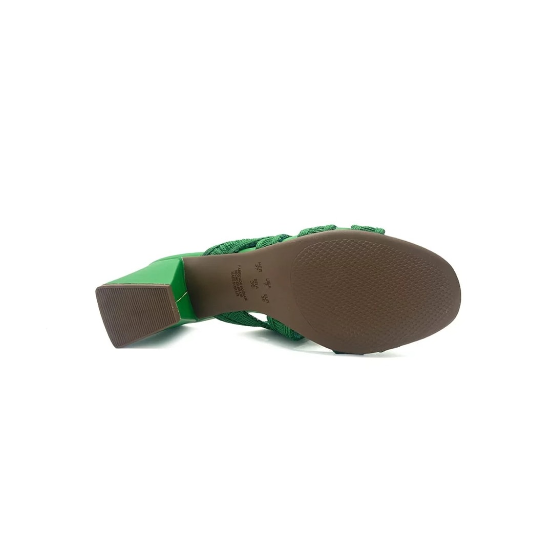 Tamanco Valentina Salto Bloco 457024 Green Tamanco Valentina Salto Bloco 457024 Green