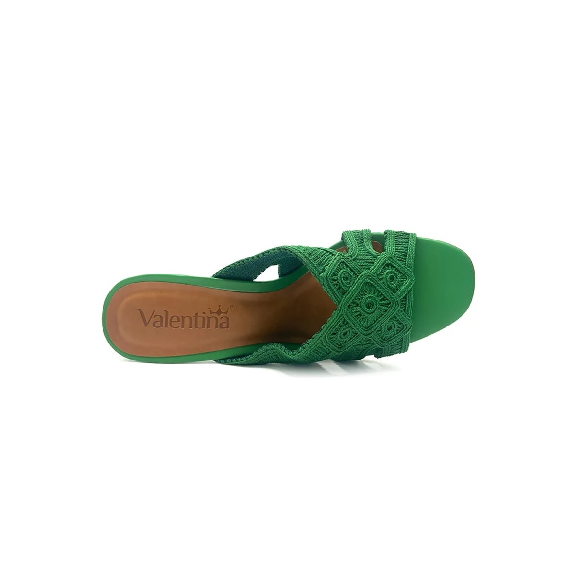 Tamanco Valentina Salto Bloco 457024 Green Tamanco Valentina Salto Bloco 457024 Green