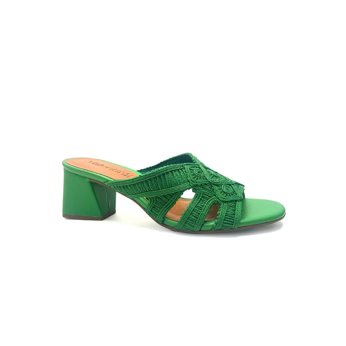 Tamanco Valentina Salto Bloco 457024 Green Tamanco Valentina Salto Bloco 457024 Green