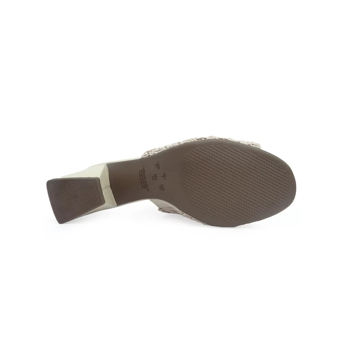 Tamanco Valentina Salto Grosso Medio 457004 Cream