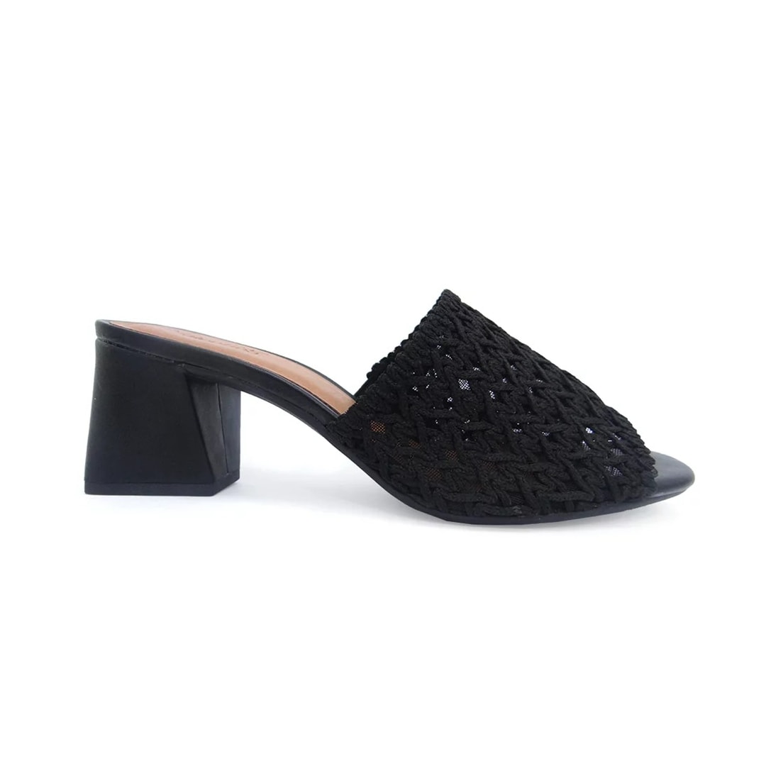 Tamanco Valentina Salto Grosso Medio 457004 Preto