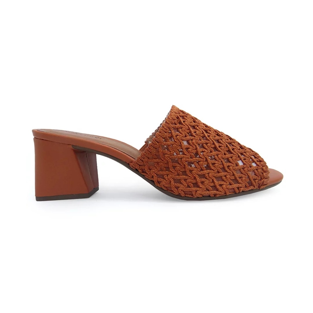 Tamanco Valentina Salto Grosso Medio 457004 Terracota