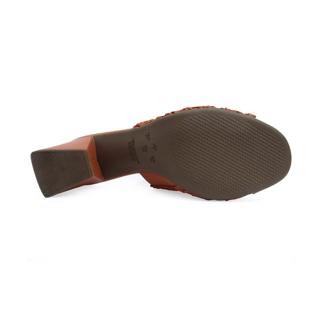 Tamanco Valentina Salto Grosso Medio 457004 Terracota