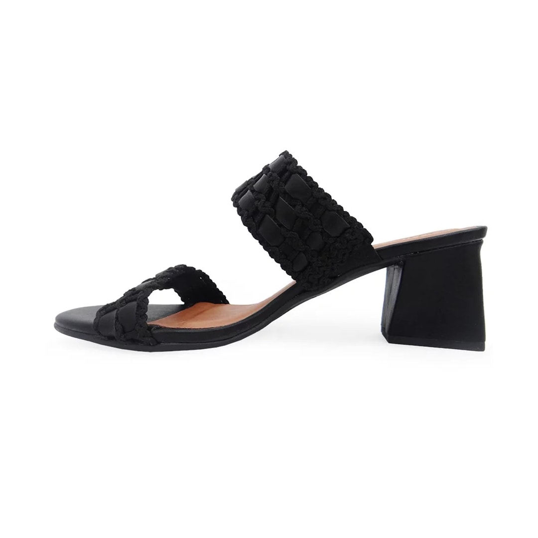 Tamanco Valentina Salto Grosso Medio 457005 Preto