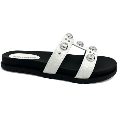 Tamanco Via Marte Birken Flatform 174-005-01 Branco