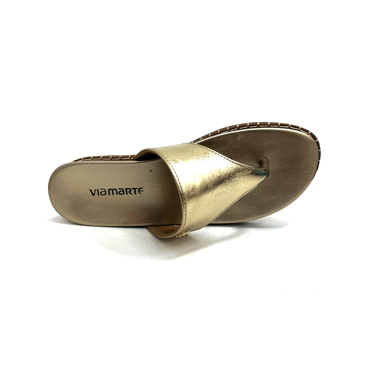 Tamanco Via Marte Birken Flatform 178-005-01 Dourado Tamanco Via Marte Birken Flatform 178-005-01 Dourado