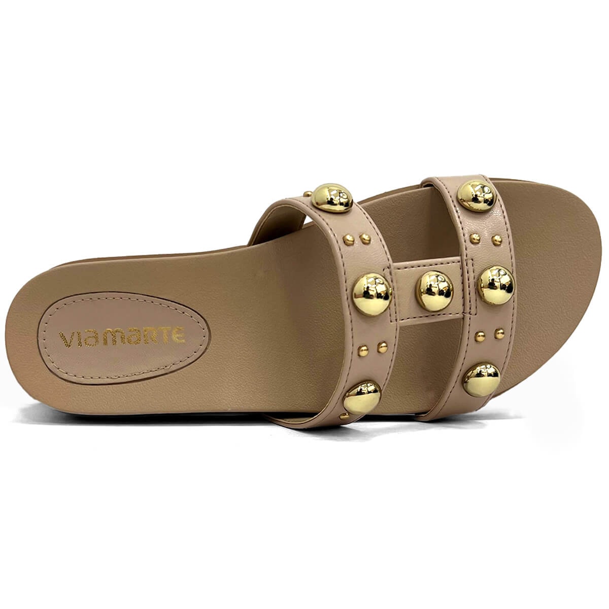 Tamanco Via Marte Feminino Birken Flatform 174-005-01 Creme