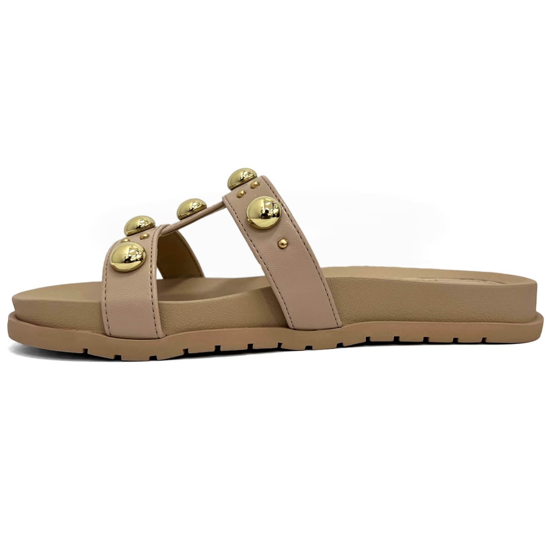 Tamanco Via Marte Feminino Birken Flatform 174-005-01 Creme